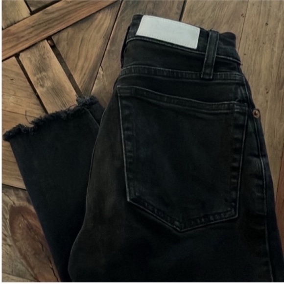RE/DONE Originals  High Rise Ankle Crop Jeans - Picture 8 of 9